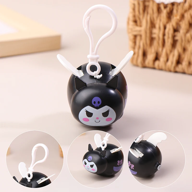 Cute Hello Kitty Kuromi Pull Line Climbing Rope Pendant Decompression Novelty Funny Toys Children Schoolbag Keychain Decoration