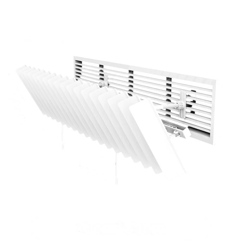 Air Diverter for Ceiling Vents Adjustable 31-47 inch with 270 Degree Rotation and Integrated Filter for Cleaner Air