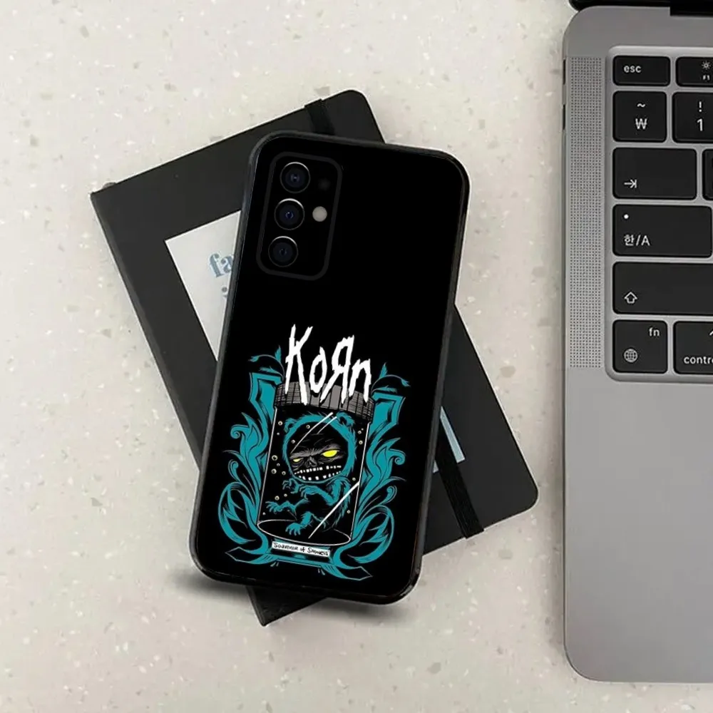 K-Korn Rock Band Phone Case For Samsung Galaxy A13,A21s,A22,A31,A32,A52,A53,A71,A80,A91 Soft Black Cover