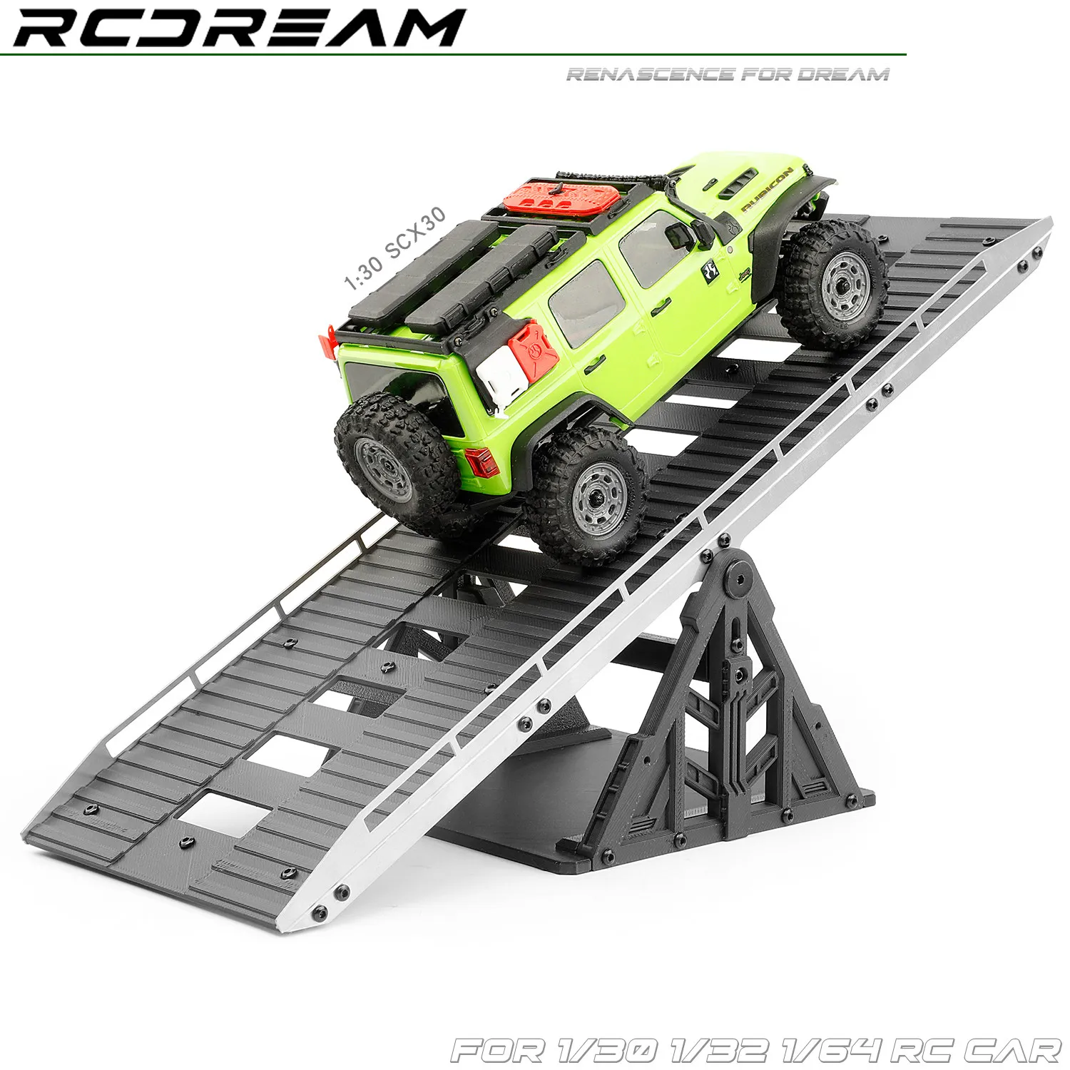 Rcdream 1/30 Seesaw Climbing Model Car Off-road Track Simulation Roadblock For Axial Scx30 Ascent-32 Simulated Roadblock Seesaw