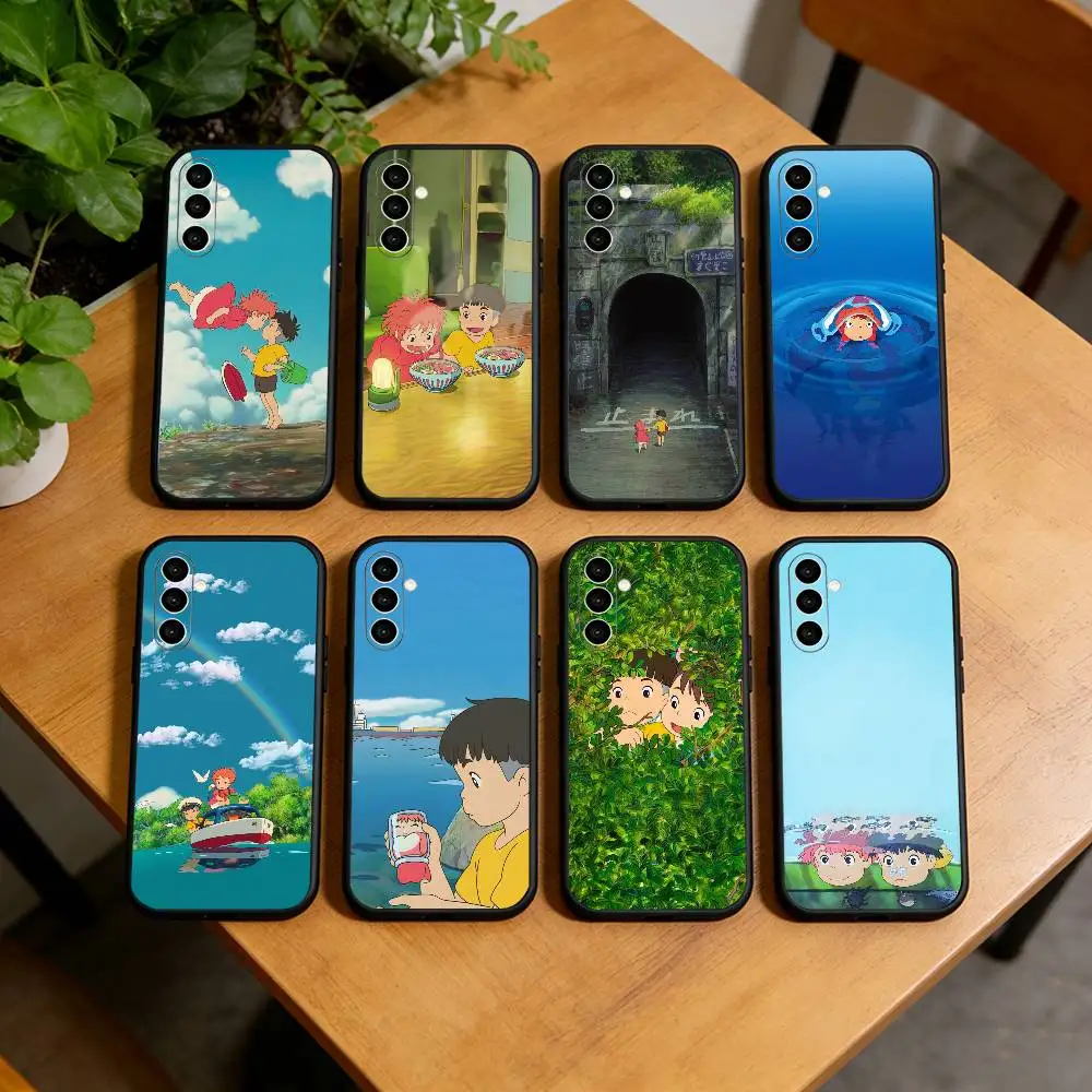 Ponyo Sosuke Ocean  Phone Case For Samsung Galaxy A73,A72,A71,A70,A53,A52,A51,Others Soft Black Cover
