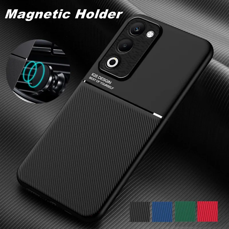 

Rugged Non-Slip Case for OPPO A5 5G 2025 Protective Cover Magnetic Suction Holder Coque Fundas Capa