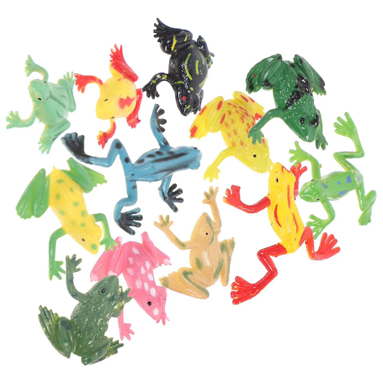 

12 шт. маленьких пластиковых лягушек для детей, для пасхальных яиц, конфетных пакетов, сувениров для вечеринок, украшений на Хэллоуин, Рождество, День рождения, для развивающих игр и ролевых игр