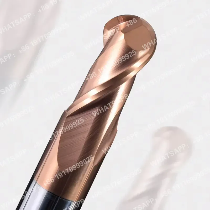 High - Precision - Edge Two Flute Steel Ball Nose End Mill for 3D Contouring