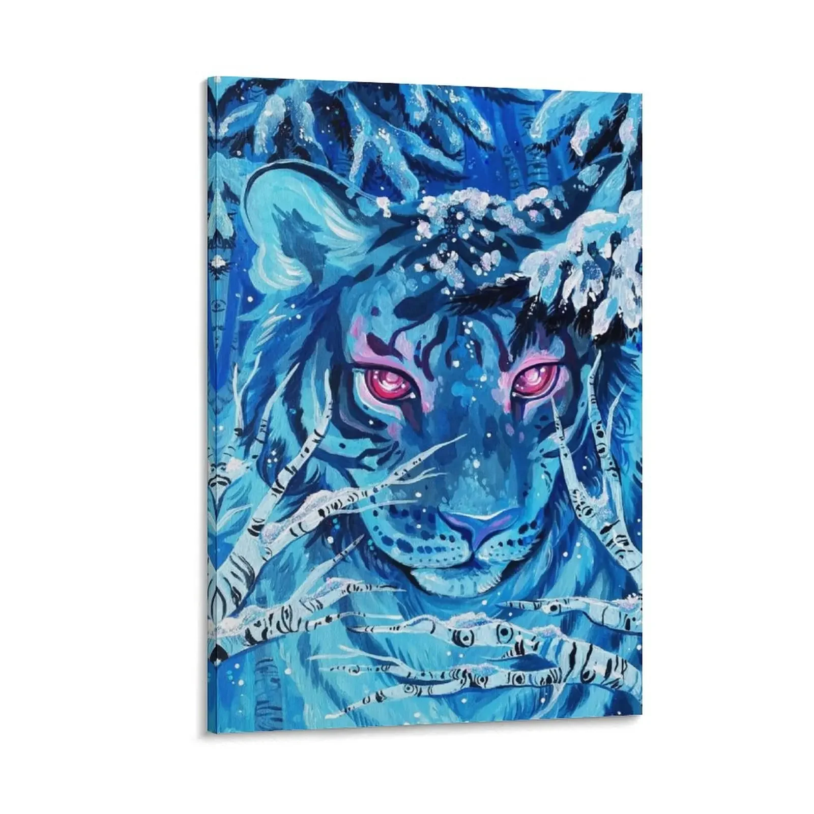 

Feline Frost Canvas Painting house decorations poster aesthetic room decoration Wall decoration poster