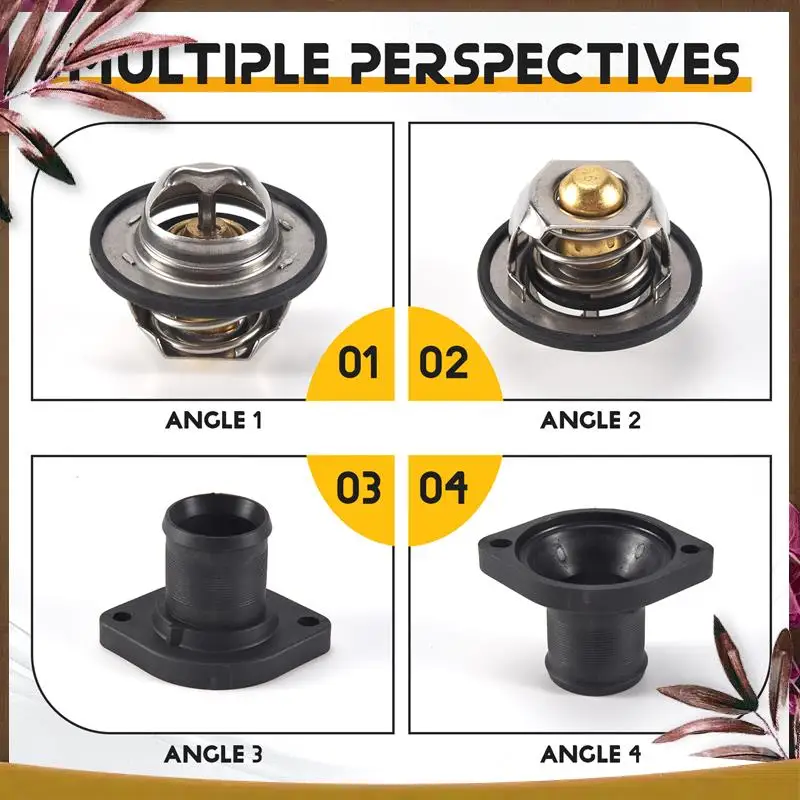 

AB59-Car Thermostat For 206 307 1007 Citroen Berlingo C3 C4 Xsara 1336.Q1 1336.N5 9630066780