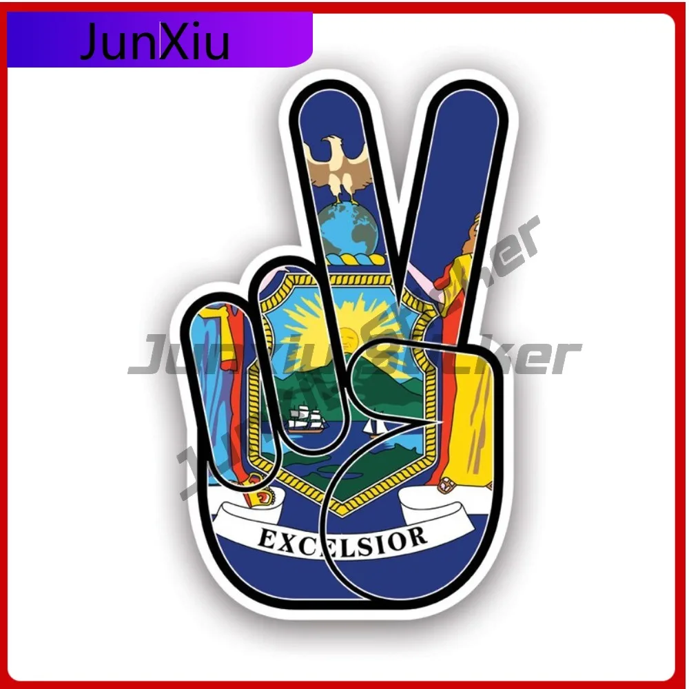 

New York State Weather Resistant Waterproof Cool For Rear Windshield Motorcycle Bumper Easy To Remove Self Adhesive Accessories