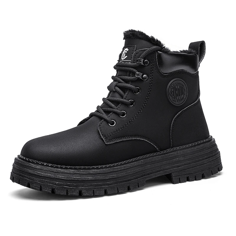 Mens Boots Street Yellow Men's Biker Boots Fashion Design Motorcycle Boots Women British Style Casual Outdoor Leather Ankle Boot image 3