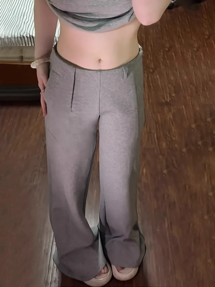 

Повседневные брюки для женщин с цветочным принтом, милые, женственные, модные, в стиле Харадзюку, кавайные, корейский городской уличный стиль, тренд весны, унисекс