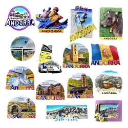 Europe Andorra Tourist Souvenir Fridge Magnets Decoration Articles Handicraft Magnetic Refrigerator Collection Gifts