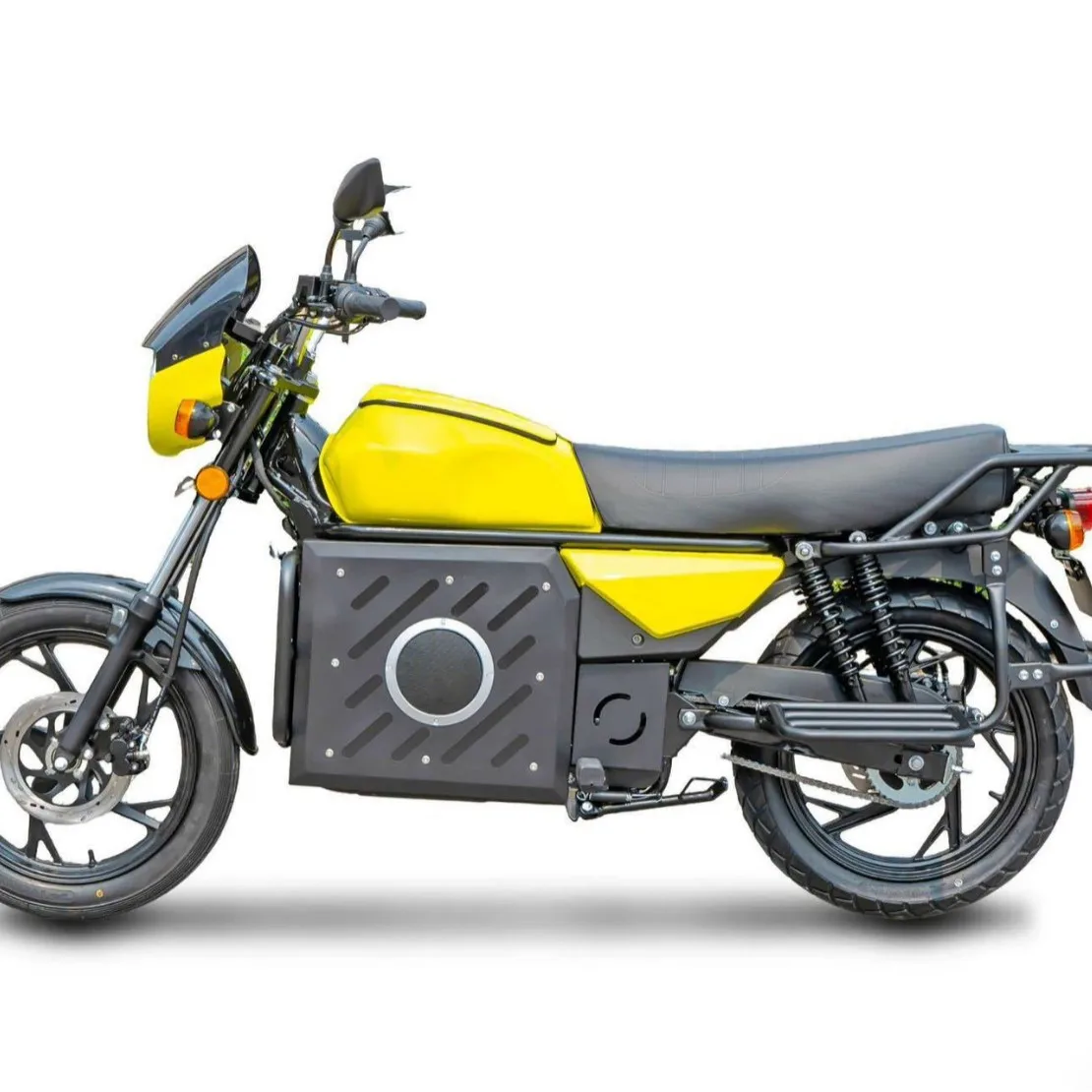 Adult two-wheeled electric motorcycle, retro commuter electric scooter