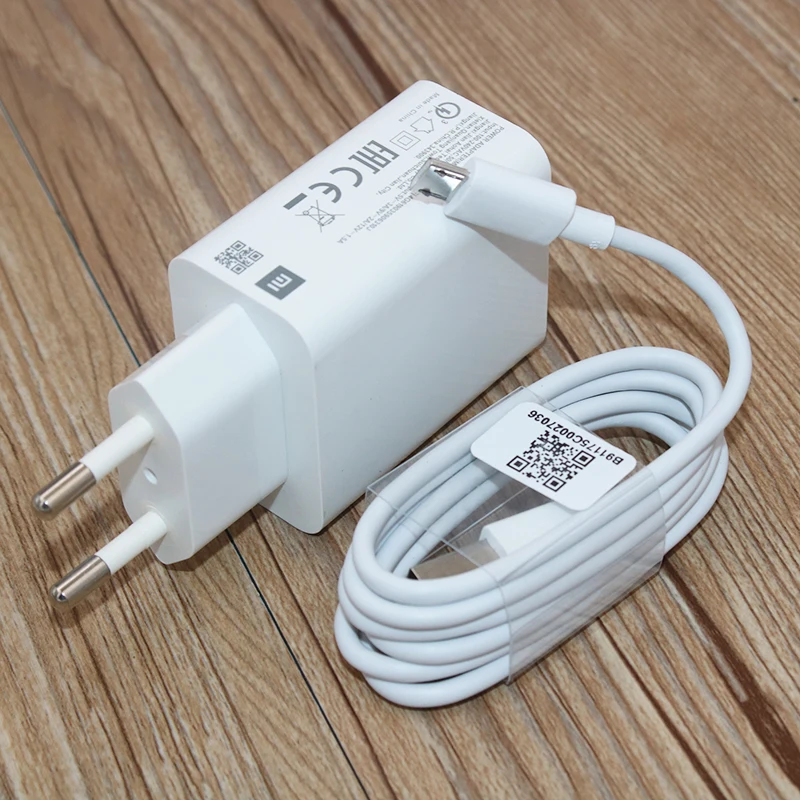 Original Xiaomi 18W Fast Charger QC3.0 Quick Charge EU/US Adapter For Mi POCO C31 C55 Redmi 9i 12C A2+ 10A 7A 6 &Micro USB Cable