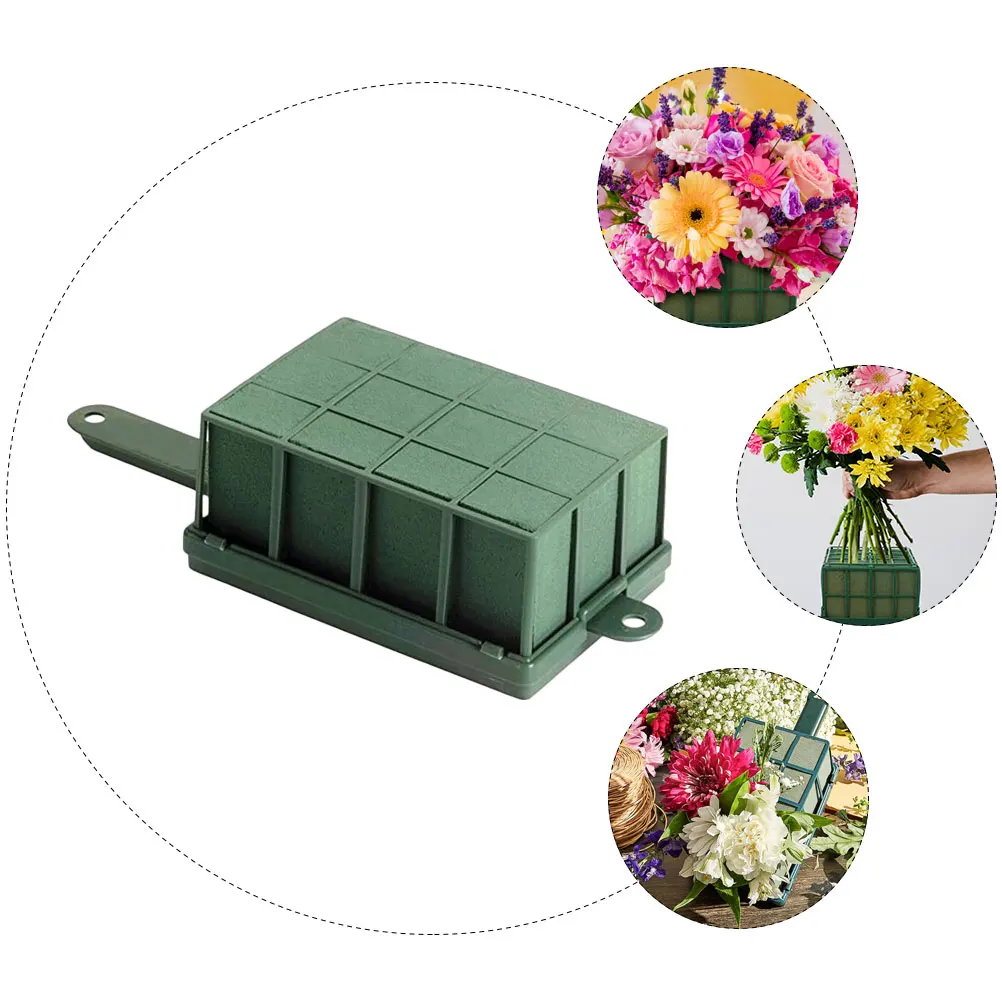 손잡이가 있는 꽃꽂이용 고밀도 흡수성 플로럴 폼, DIY 꽃꽂이, 웨딩 드라이플라워 플로럴 베이스