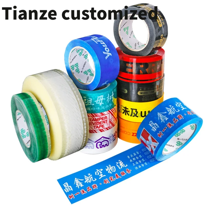 

10 pieces（custom）Branded colorful logo printed adhesive package box tape carton sealing