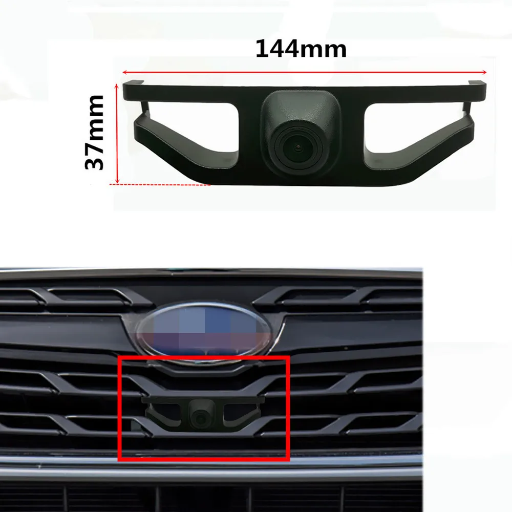 AHD 1080P Fisheye CCD Car Front View Parking Positive Logo Camera For Subaru Forester 2016 2017 2018 2019 2020 2021 Night Vision