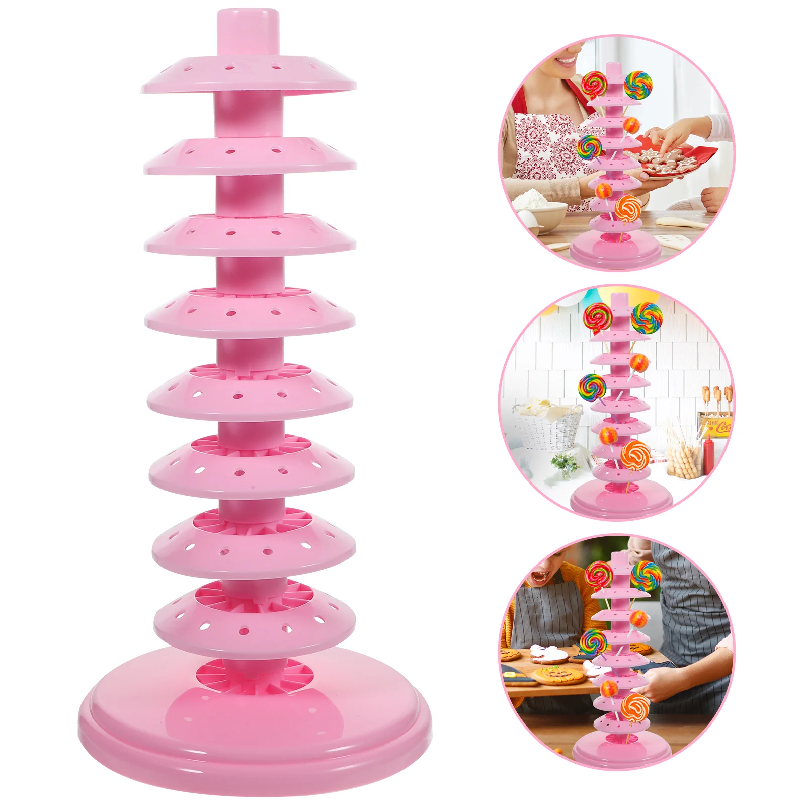 Lollipop Display Stand Popsicles Molds Delicate Rack Plastic Cup Holder Pp Baby Decorative