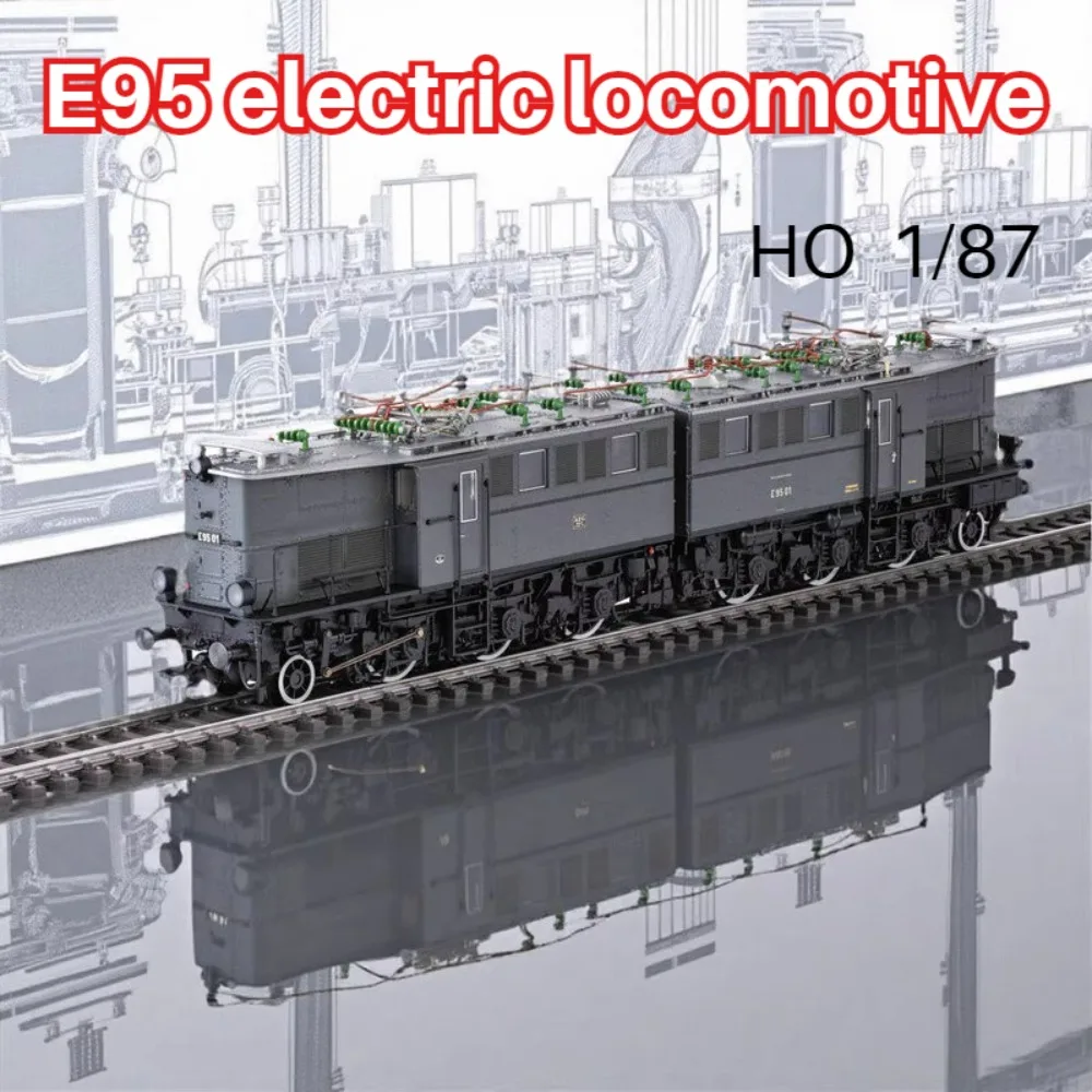 TRIX HO 1/87 Toy Train E95 Electric Locomotive 25950 Digital Sound Edition Train Model Collectible Ornaments Boy Toy Gift
