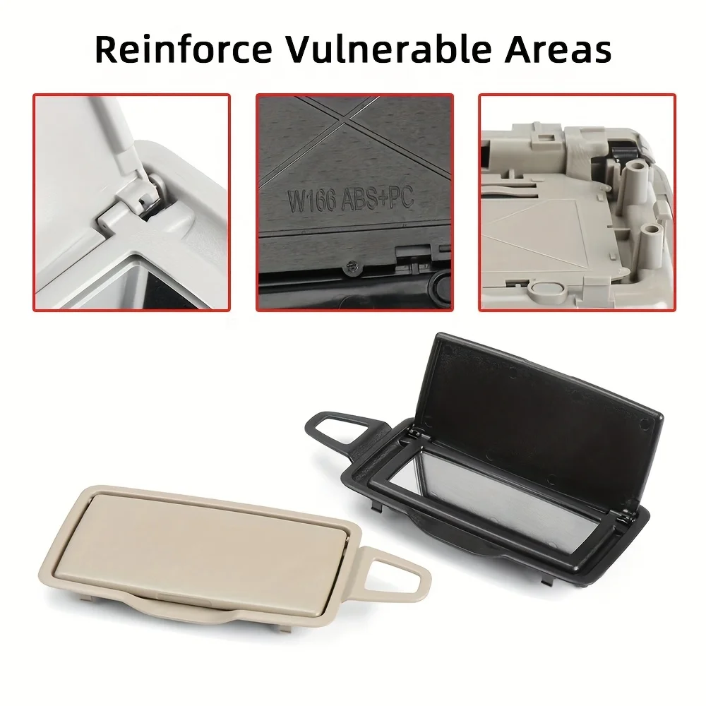 سيارة الشمس الظل قناع ماكياج غطاء مرآة لمستحضرات التجميل لمرسيدس بنز GL ML W166 GLE GLS W292 1668100110 2012-2019