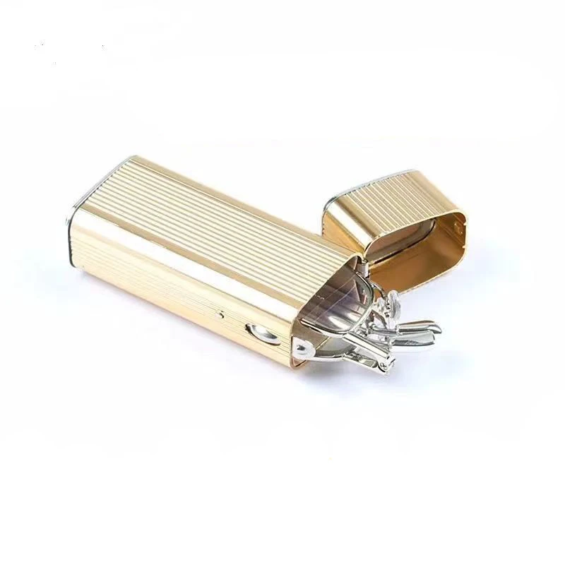 مربع نظارات للقراءة الرجال النساء مكافحة الضوء الأزرق إطار معدني طويل النظر نظارات الكمبيوتر مستطيل نظارات + 1.5 + 2.0 مع حافظة #6