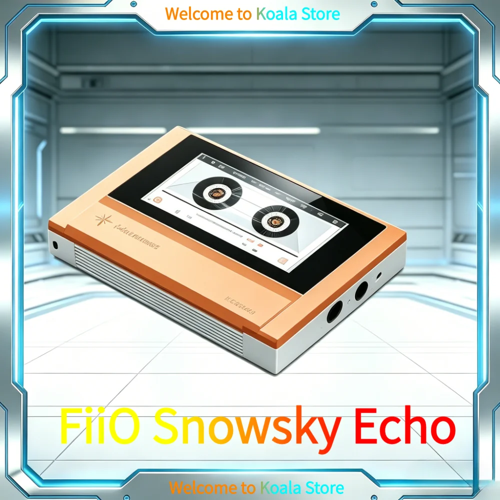 Reproductor de Música HiFi Portátil FiiO Snowsky Echo, Doble DAC CS43198, Salida Balanceada, Reproductor de MP3 Bluetooth con Diseño Retro de Cassette
