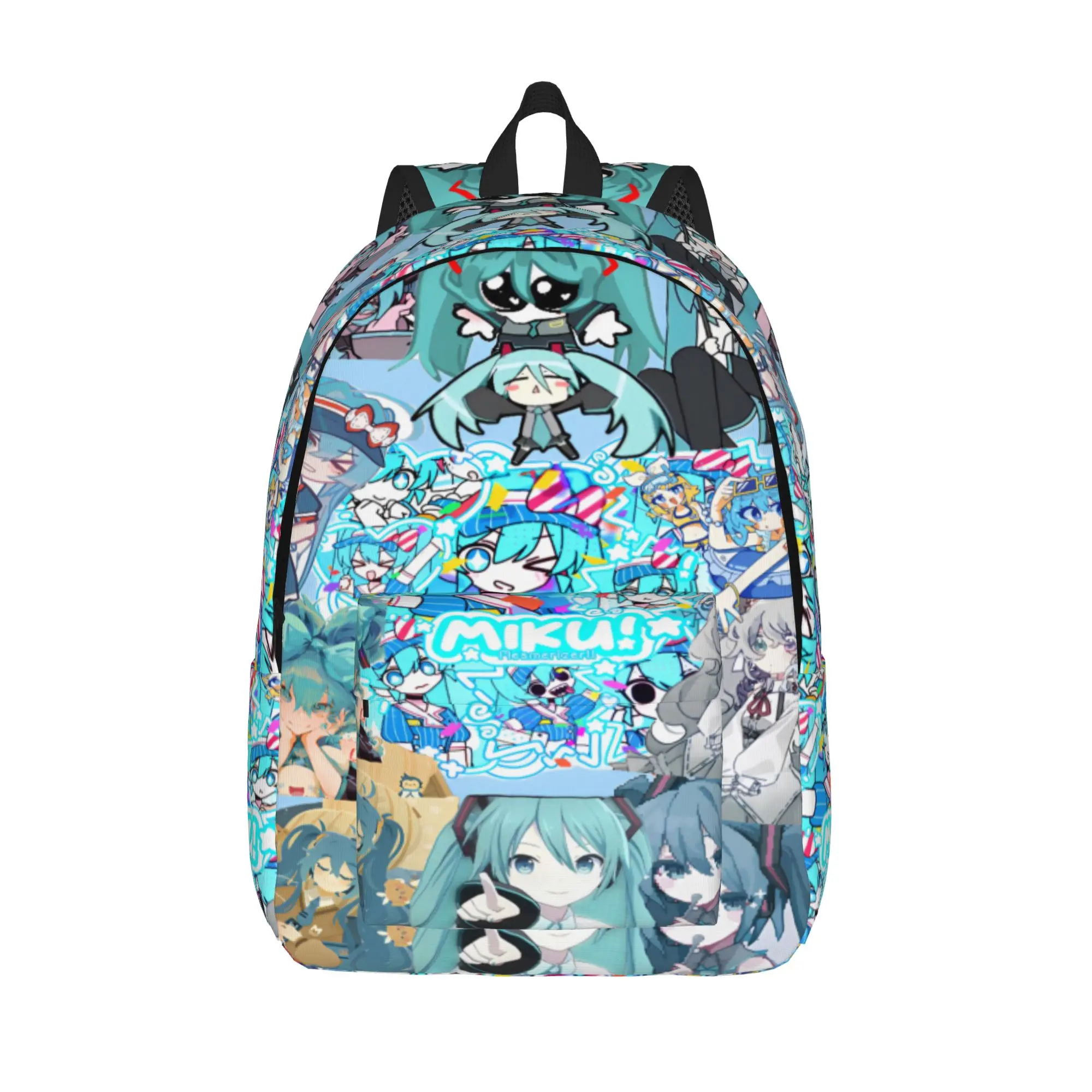 Hatsune Miku singer music anime  Backpack for Men Women Casual Student Hiking Travel Daypack  College Shoulder Bag Outdoor