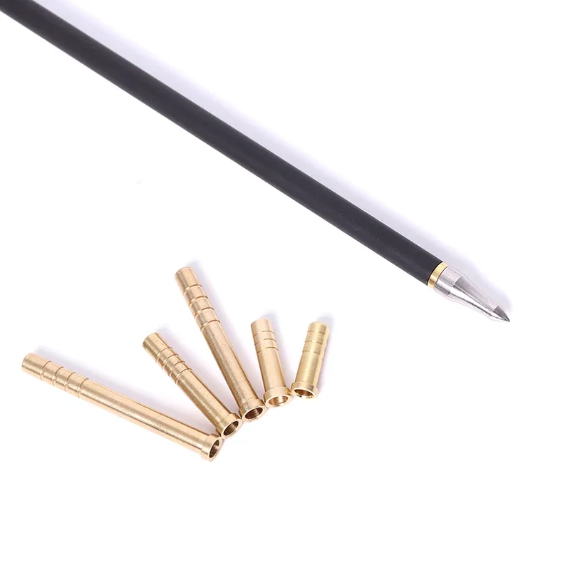 Linkboy-Archery Copper Insert, ID 6.2mm, 37G, 100g, 150g, 200g, 250g, 300g, 350g, Carbon Arrows Shaft, 12Pcs