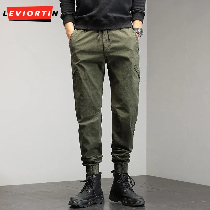 Spring and Autumn New Style Youth Fashion Versatile Loose and Comfortable Casual Pants with Waist Design and Leg Tight Pants
