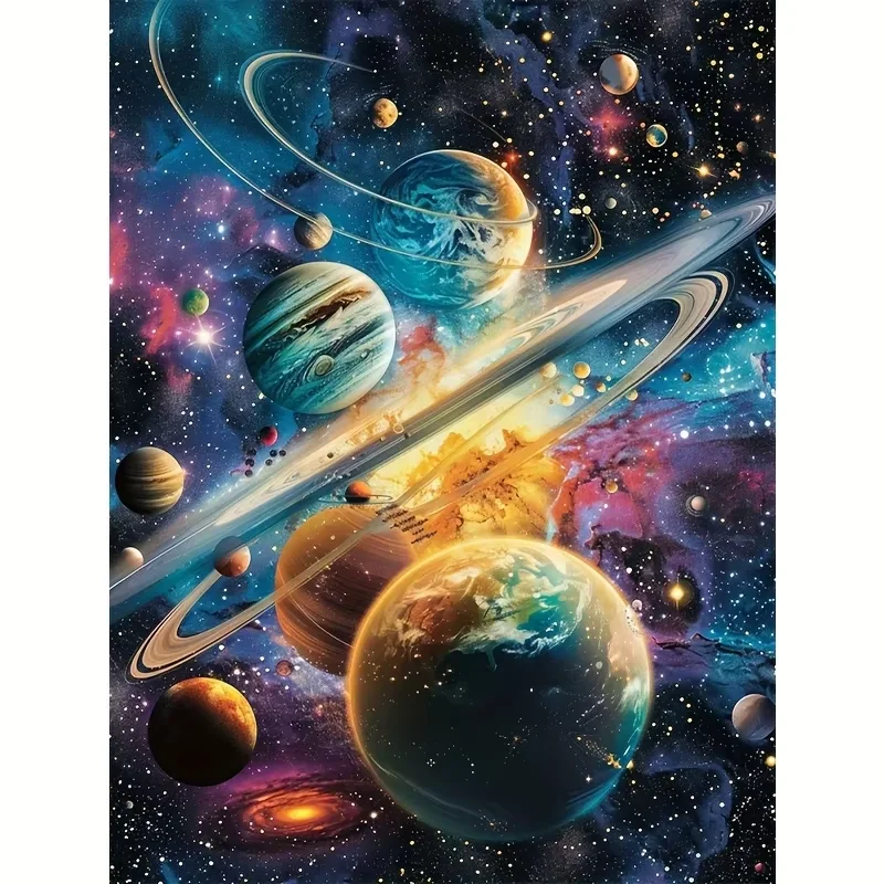 

500/1000/1200/2000PCS Puzzles for Adults, Colorful Galactic Landscape Jigsaw Puzzles Educational Games Home Decor Gifts