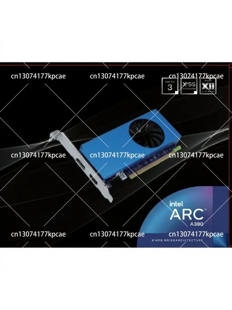Semi‑Height Arc A380 Series Gaming Graphics Card, 6GB GDDR6 Standard Small Form Factor GPU