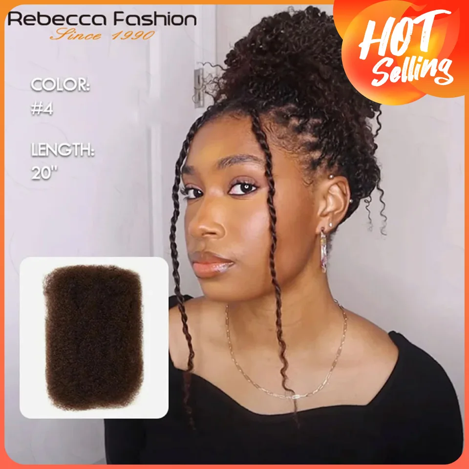 Braziliaanse Afro Kinky Bulk Menselijk Haar Voor Vlechten Remy Haarbundel QVR Remy Bulk Haar Geen Bijlage Peruaanse Afro Kinky Bulk