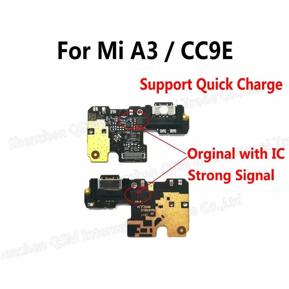 Original Charging Board For Xiaomi Mi A1 A2 lite A3 5X 6X CC9E PCB Dock Flex Connector USB Charge Port Board Spare Parts