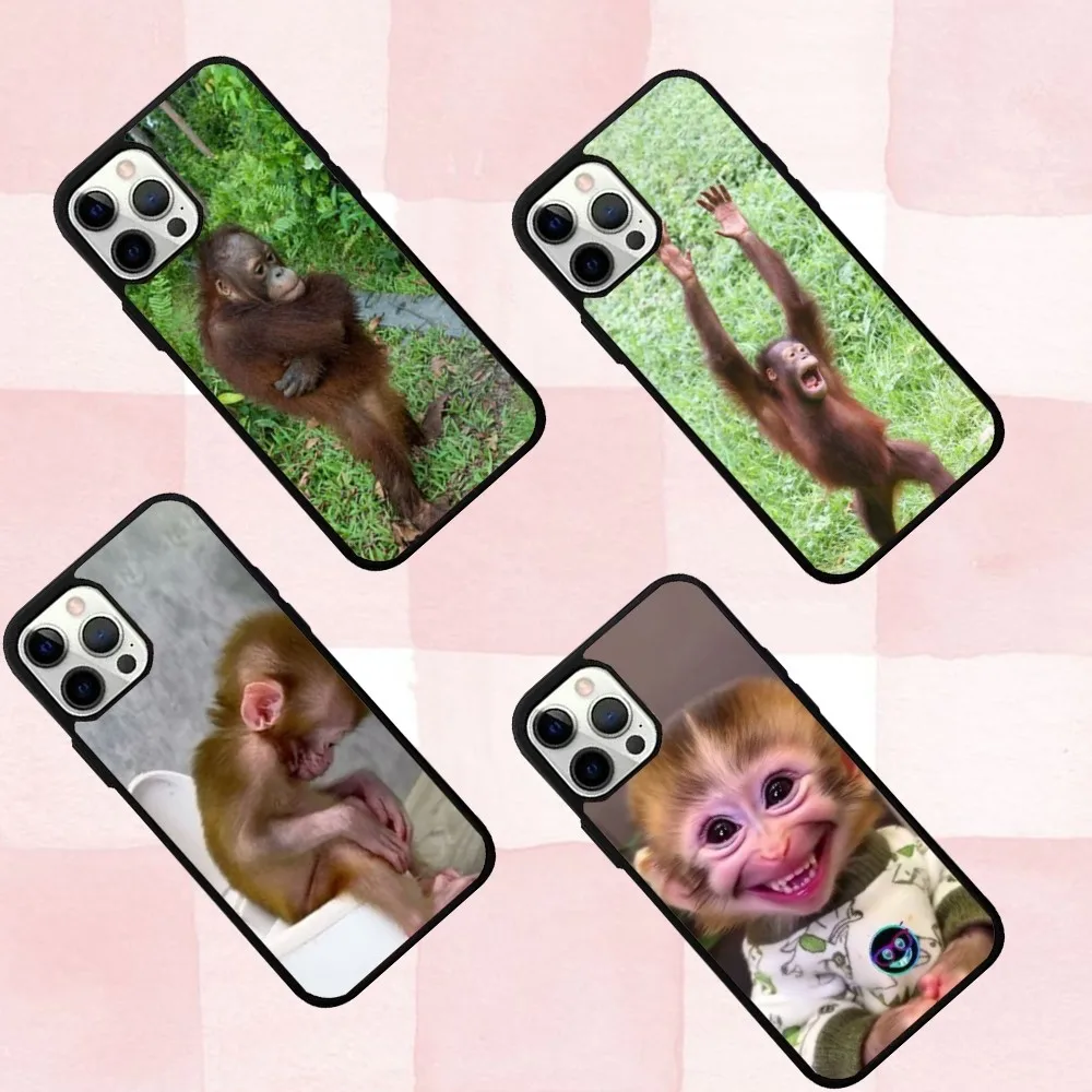 

Funny Monkey Phone Case For IPhone 16,se4,15,Pro,Max,Case 14,Plus,13,12,11 Magesafe Magnetic Wireless Charge Cover