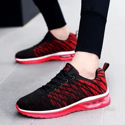 New Casual Sneaker Men's Breathable Mesh Surface Lovers Shoes Air Cushion Fashion Running Shoes for Women