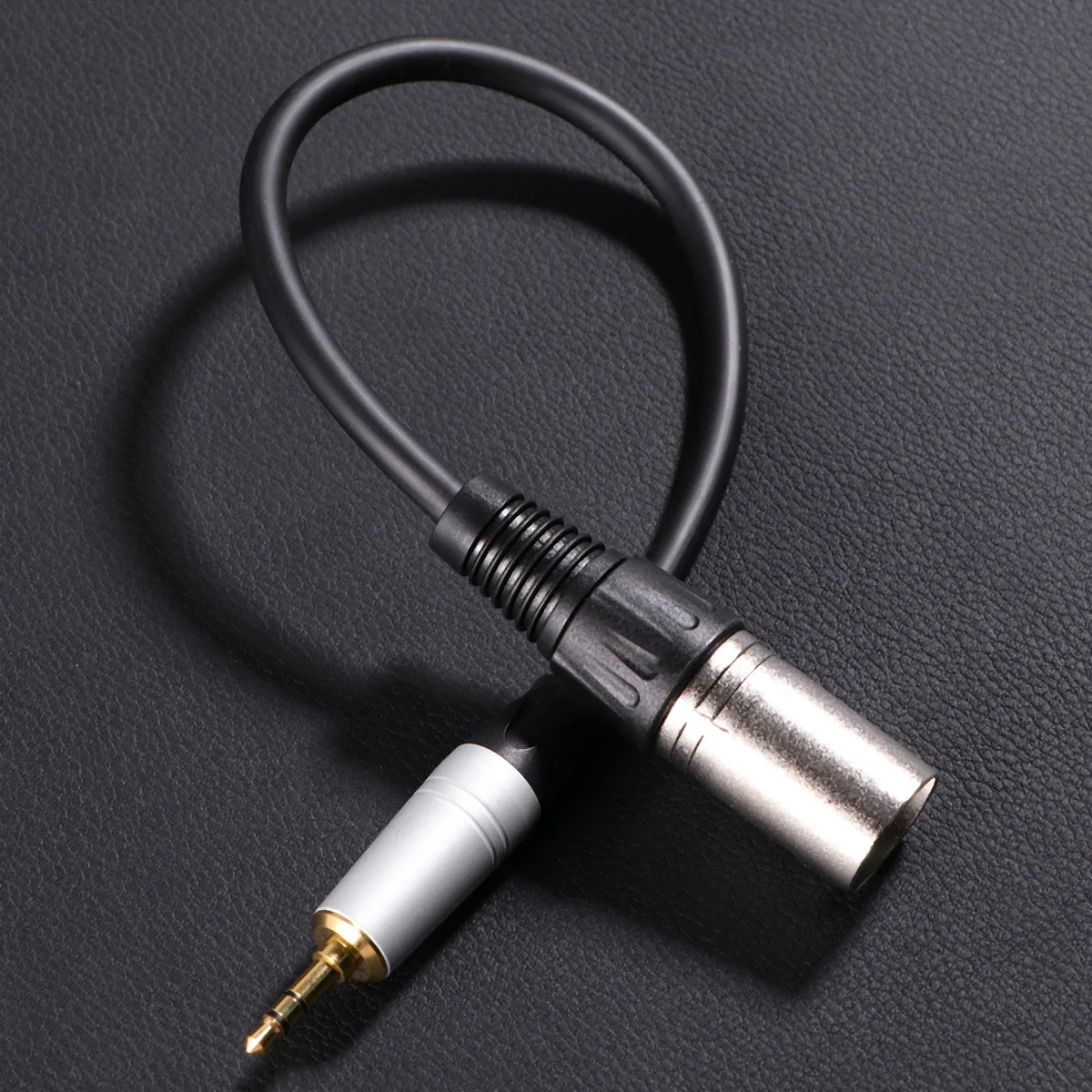 03m 35mm Mono Female to 3 Pin XLR Male Plug Audio Speaker Amplifier Microphone Mic Adapter Cable TC227K17-03 (Black)