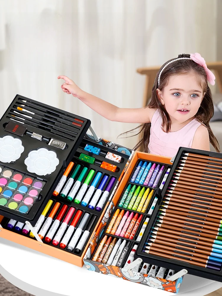 

Детский подарочный набор для творчества: милый набор для девочек-школьниц, креативный подарочный набор, развивающие инструменты для обучения