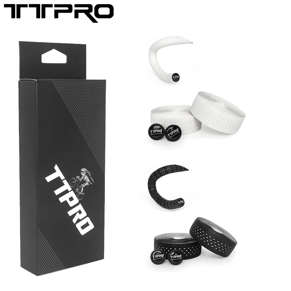 TTPRO Dirt-Resistant Bicycle Handlebar Tape Non-Slip Extended Straps Easy To Install With 2 End Plugs Cycling Accessories