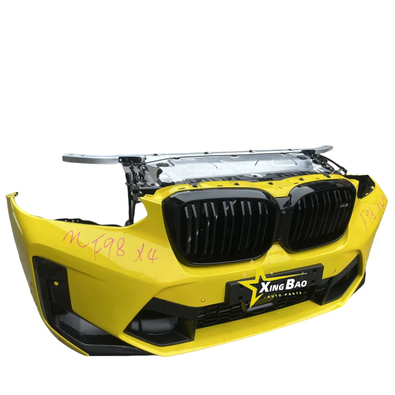 for  M4 F98 Front Bumper Assembly with Grille Electric Fan Bumper Body Kit Including Clips