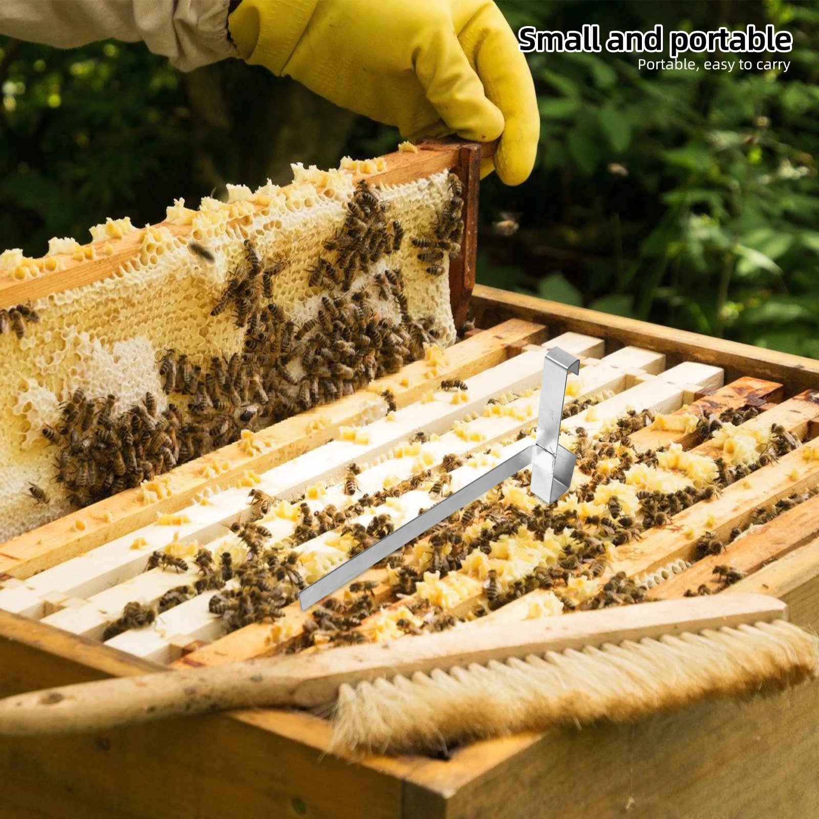 

Beekeeping Racks Stainless Steel Professional Beehive Frame Holder Durable Hive Checking Honey Harvesting Nesting Spleen Shelf