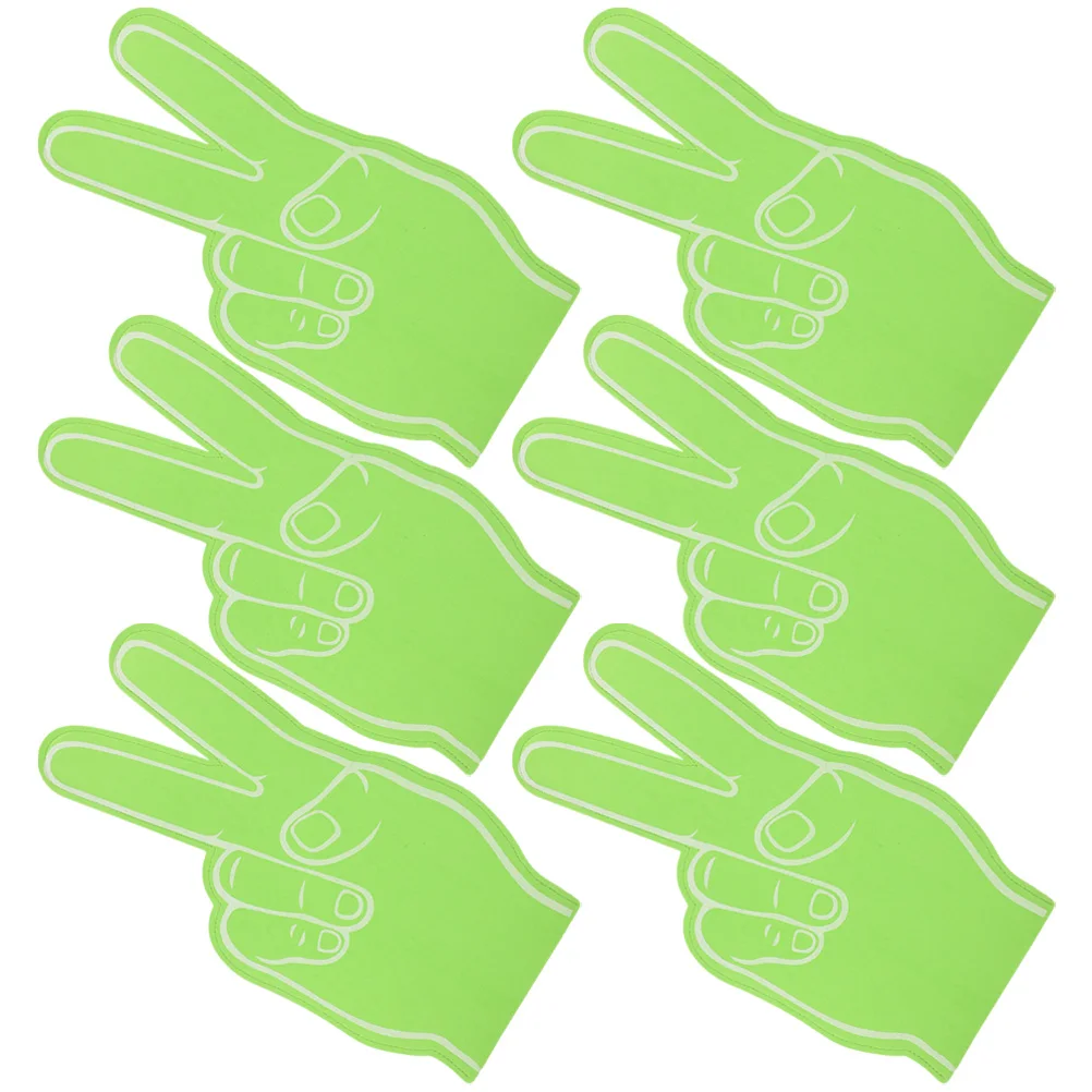 

6Pcs FoamFingers SmoothReusable Comfortable SportsFestivals Concerts Shows Celebrations SuperSofter Hand