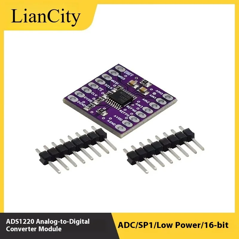 ADS1120 ADS1220 Módulo analógico a digital/ADC/SPI/baja potencia/16 bits 24 bits Convertidor analógico a digital