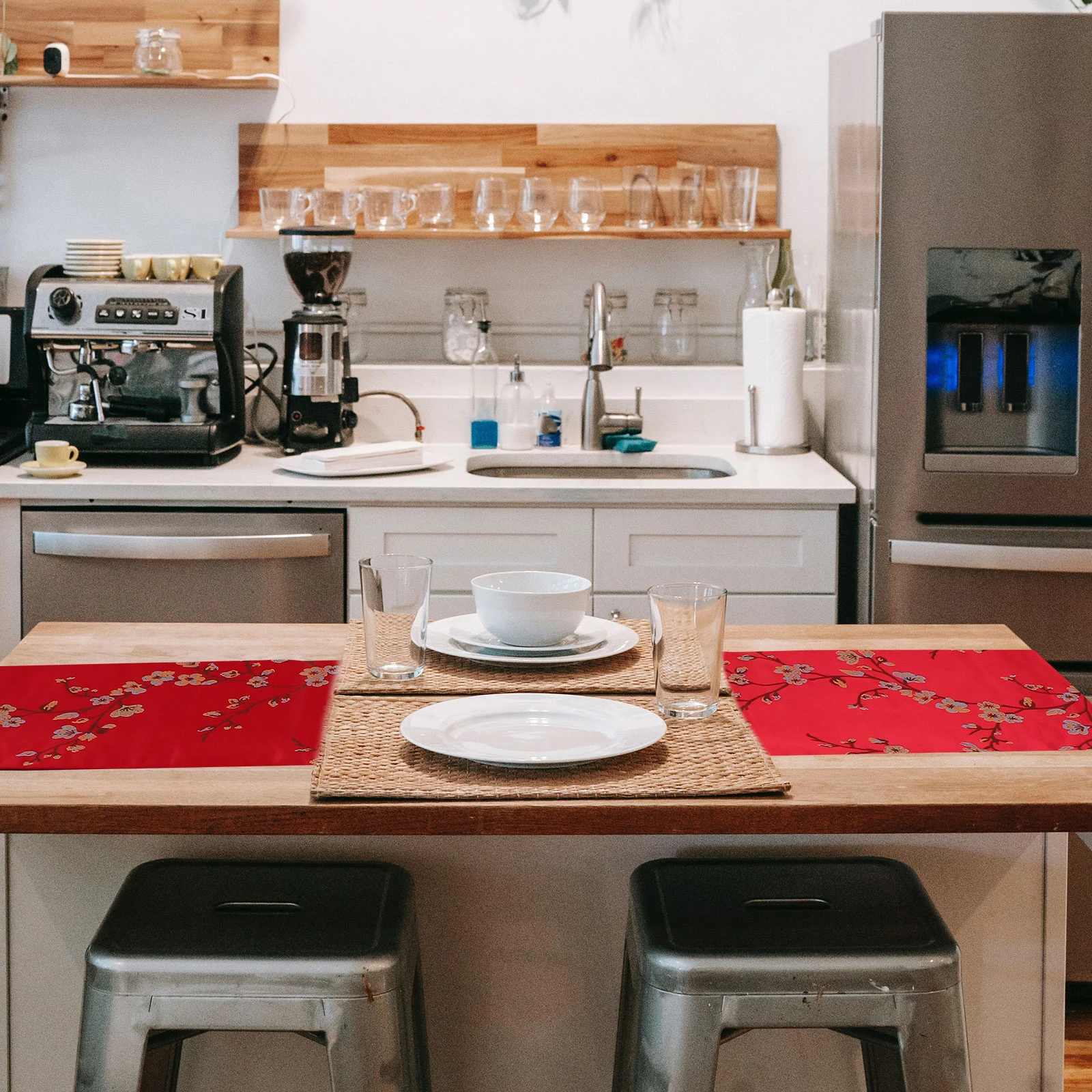 

Chinese Style Table Runner Polyester Decorative Festive Party Cloth Safe Material Joyful Dining Room Banquet Home Gathering