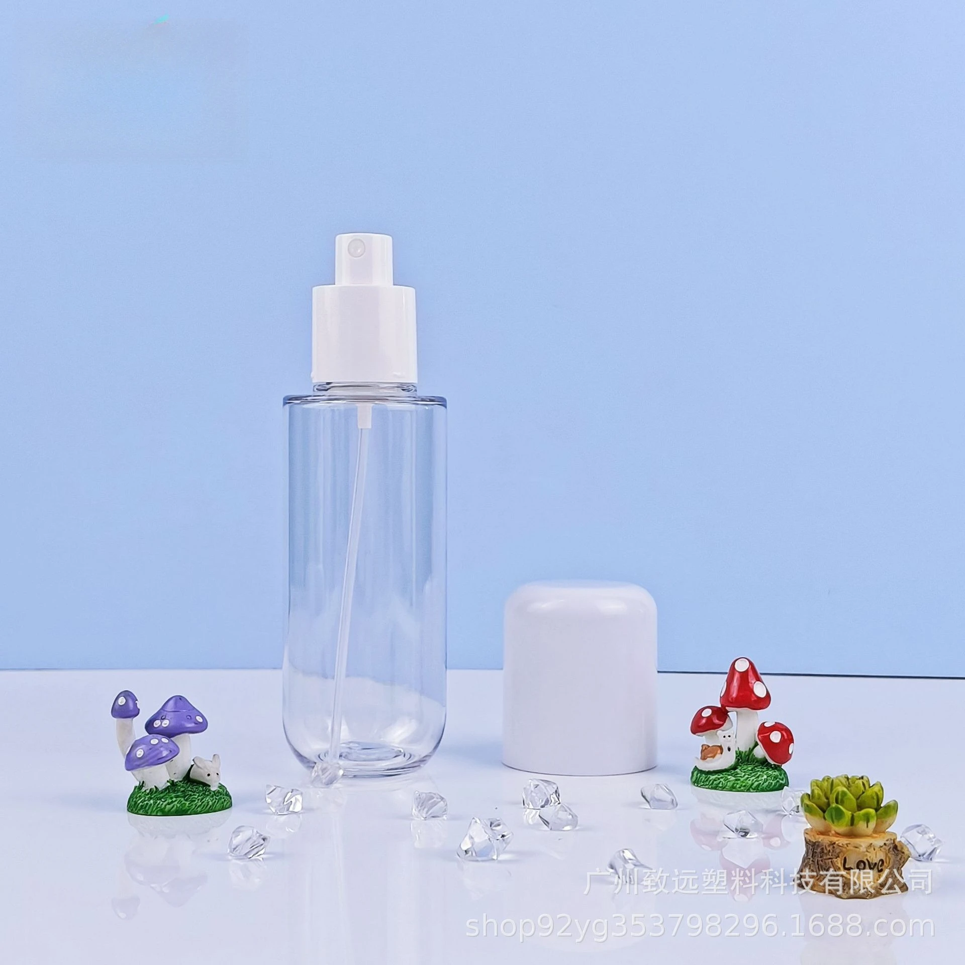 소형 스프레이 병 여행용 크기 100-150ML, 미세 미스트 플라스틱 스프레이 병, 토너, 향수, 얼굴 및 헤어 스프레이용 리필 가능