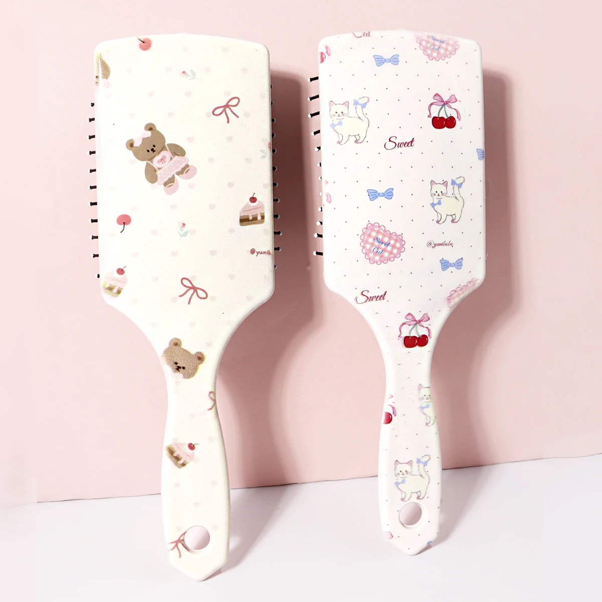 

Animal pattern hair brush, anti-static nylon hair brush, durable ABS plastic handle, gift, special for real hair wigs