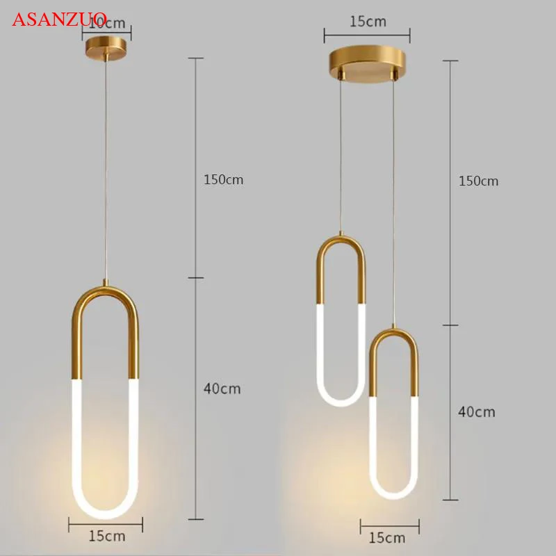 latao em forma de u led luzes pingente long line pendurado lampada bedside bedroom ilha cozinha mesa de jantar home decor 01