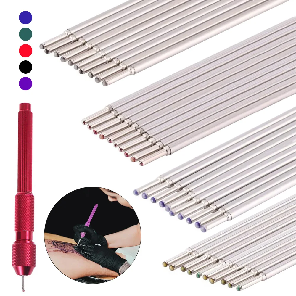

5/10/20/50pcs Tattoo Transfer Pen Non-toxic Refill Marker Pen Tattoo Stencil Skin Marking Pen for Tattoo Stencil Outline Supply