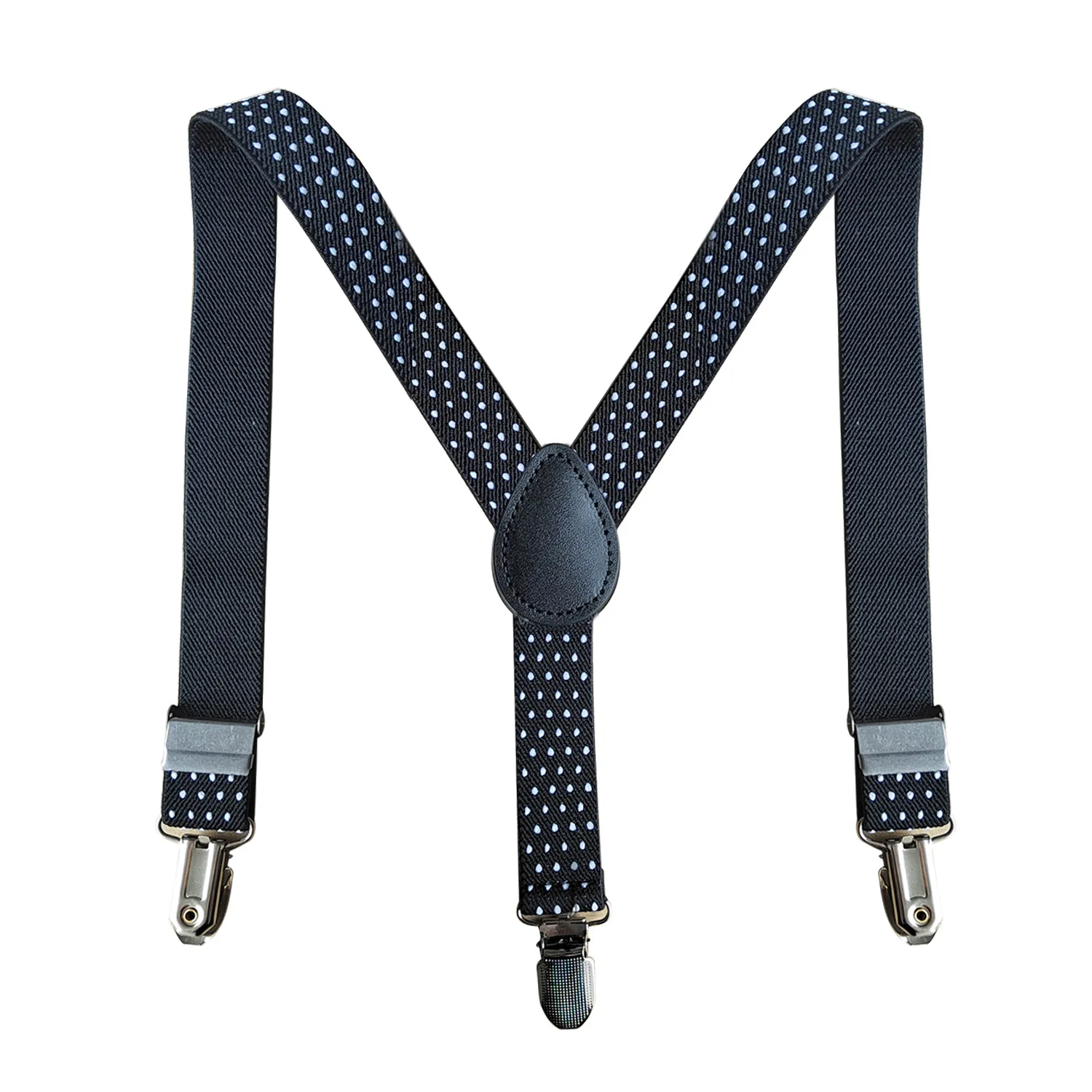 2pcs Children's Polka Dot Bow Tie Suspenders Set 2.5CM Three-clip Y-shaped Adjustable Elastic Boys and Girls Braces Accesorios