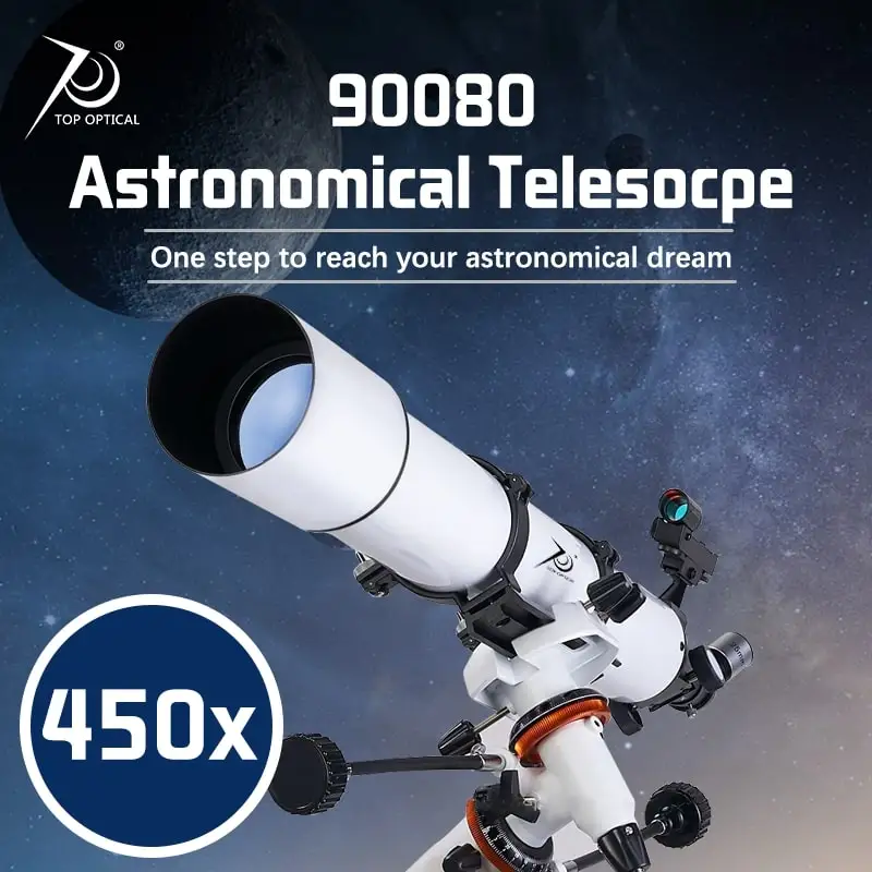 

TOPOPTICAL 450X Professional Powerful Monocular 80mm Hunting Outdoor High Quality Refracting Astronomical Telescope Refractor