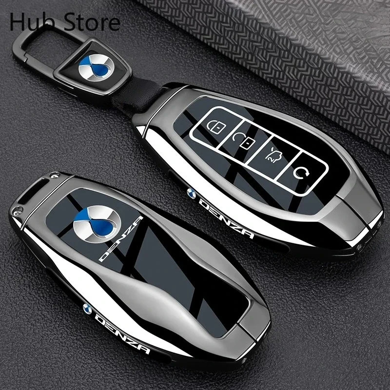 For DENZA N9 2025 High end personalized metal key case bag Protective shell key chain