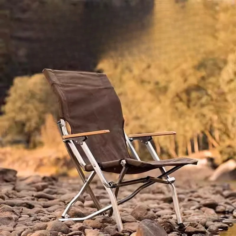 

Nordic Folding Camping Chair Backrest Armchair Lightweight Camping Chair Portable Outdoor Silla Al Aire Libre Outdoor Furniture