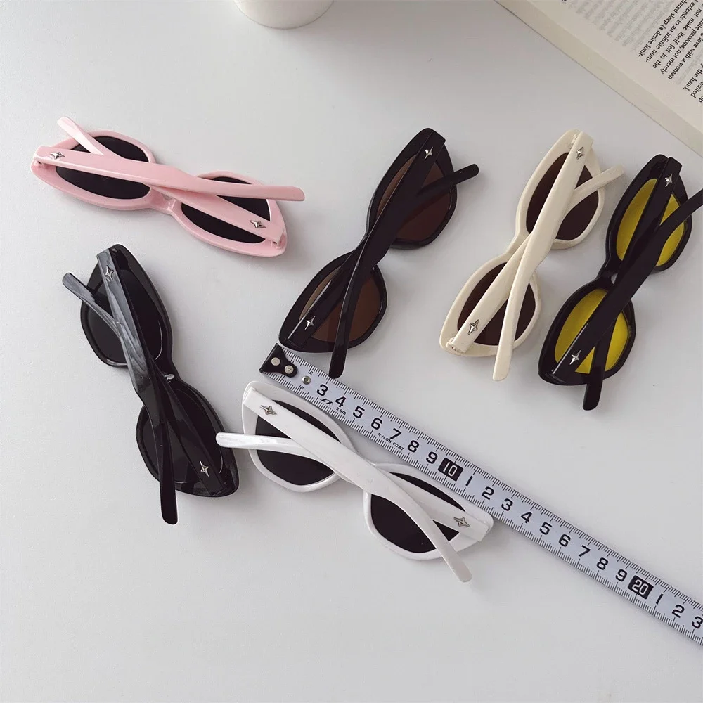 Children's Sunglasses Personalized Glasses for Boys Girls UV Protection Cat Eye Shape Multiple Colors Sunglasses окуляри